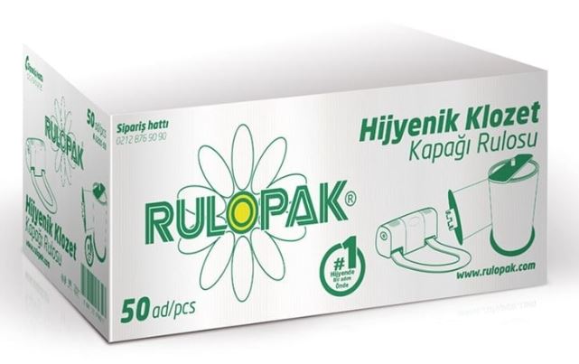 RULOPAK SENSÖRLÜ HİJYENİK KLOZET KAPAĞI RULOSU (KOLİ İÇİ 50 Adet-80 Sarım-) 100101